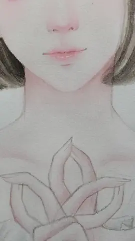 thơ hk☺ #panting #watercolor #watercolorpainting #girlface #kloendanhancach 