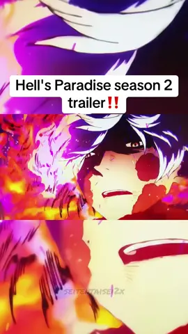 Hell's Paradise season 2 will be coming out in January 2026‼️ #HellsParadise #HellsParadiseSeason2 #Jigokuraku #Gabimaru #AnimeTrailer 