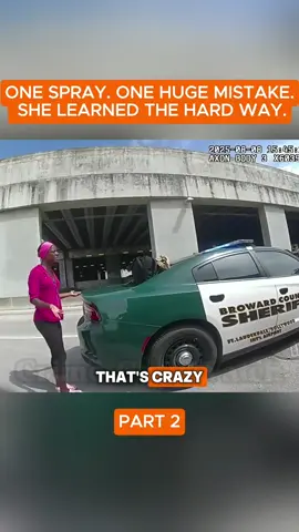 One spray. One huge mistake. She learned the hard way. #cops #police #copsoftiktok #bodycam #foryoupage  