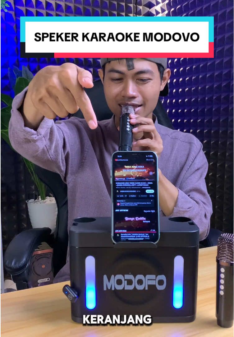 Rekomendasi speker karaoke portable Modovo dual mic wireles  #speakerbluetooth #speakerkaraokeportable #speakermodofo 