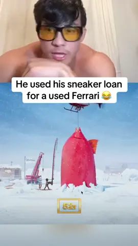 He used his sneaker loan for a used Ferrari 😂 #fyp #streaming #streamer 