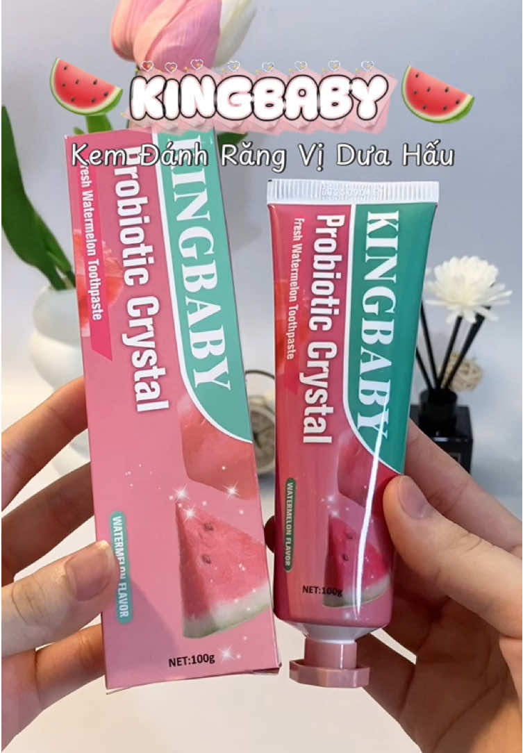 Màu hồng xinh ha #kemdanhrang #kingbaby #kemdanhrangduahau #kemdanhranggiamhoimieng #rangmieng 
