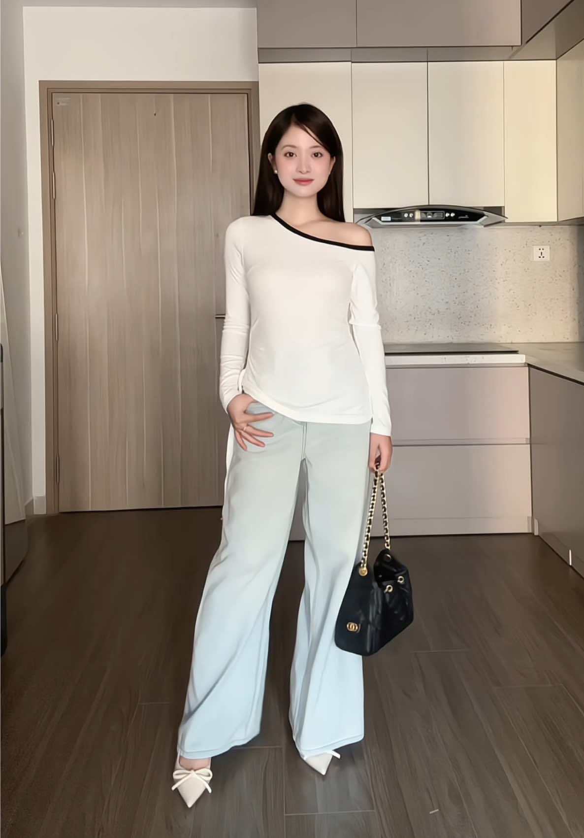 Áo Thun Trễ Vai tôn dáng nhà @Katia Clothing  #dvanh #homnaymacgi #outfit #review #katiaclothing 