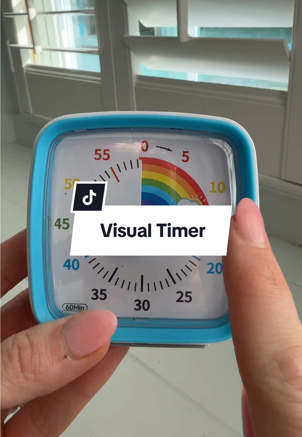 I mean it all makes sense. The feeling of time has to be learned and the more senses you can include in learning, the more effective #visualtimer #toddlerlife #parentinghacks #homeschool 