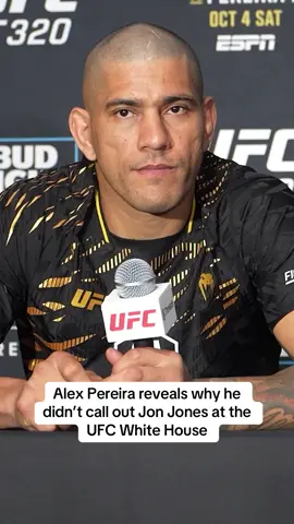 UFC light heavyweight champion Alex Pereira revealed it wasn’t the right time to call out Jon Jones after his UFC 320 first round TKO over Magomed Ankalaev in Las Vegas. Pereira paid respect to the former UFC 2 division champion and gave his condolences after his brother Arthur Jones passed away this weekend. #jonjones #alexpereira #whitehouse 