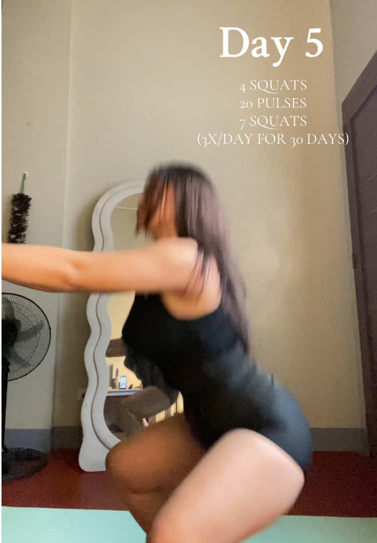 Day 5  P.S. Minassage ko legs ko, pang third time ko na kasi diyan and grabe, sobrang ouchyy 🥹 #fyp #jennieG #squatchallenge #squat 