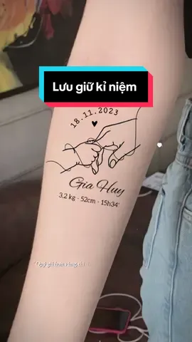 Mẫu hình xăm lưu giữ kỉ niệm cùng con yêu #hinhxamdep #xamhinhhanoi #tiemxamhanoi #tiemxamnhohanoi #hinhxamnu #maumecon 