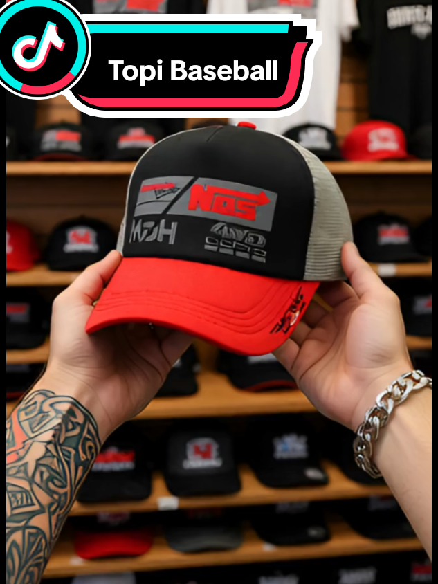 Topi Baseball Racing Cocok dipakai sehari hari saat beraktivitas bolo. #topipria #topiwanita #topibaseball #topi #hat 