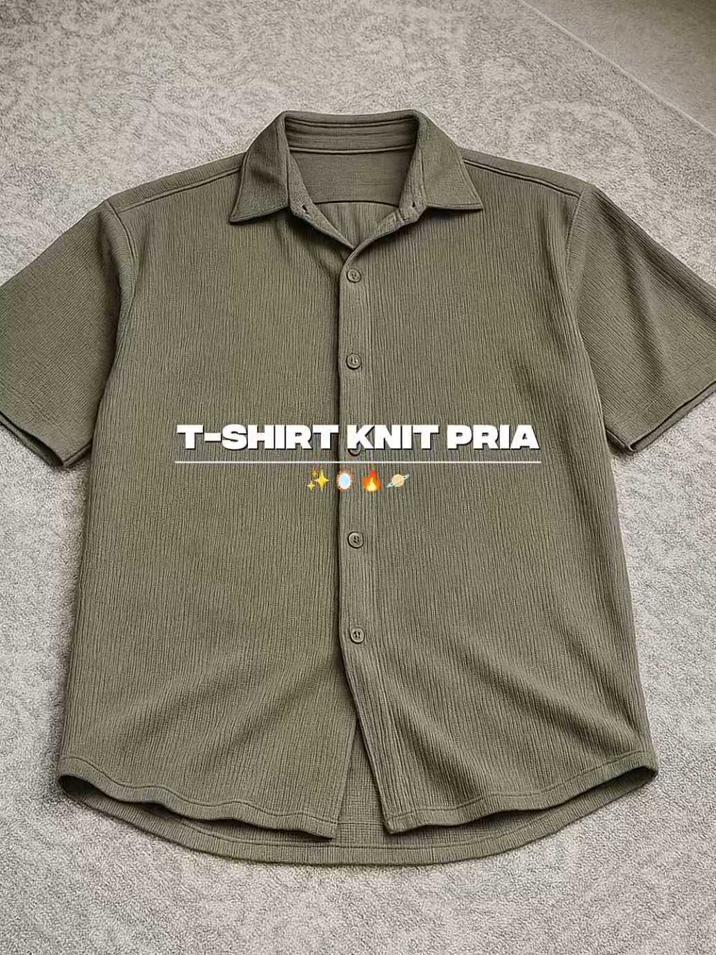 baju knit pria tebal berkerah warna green, lihat-lihat dulu di keranjang kuning☝ atau kamu bisa simpan dulu video ini🔥 #bajuknit #knitpria #kemejapremium #bajumurah