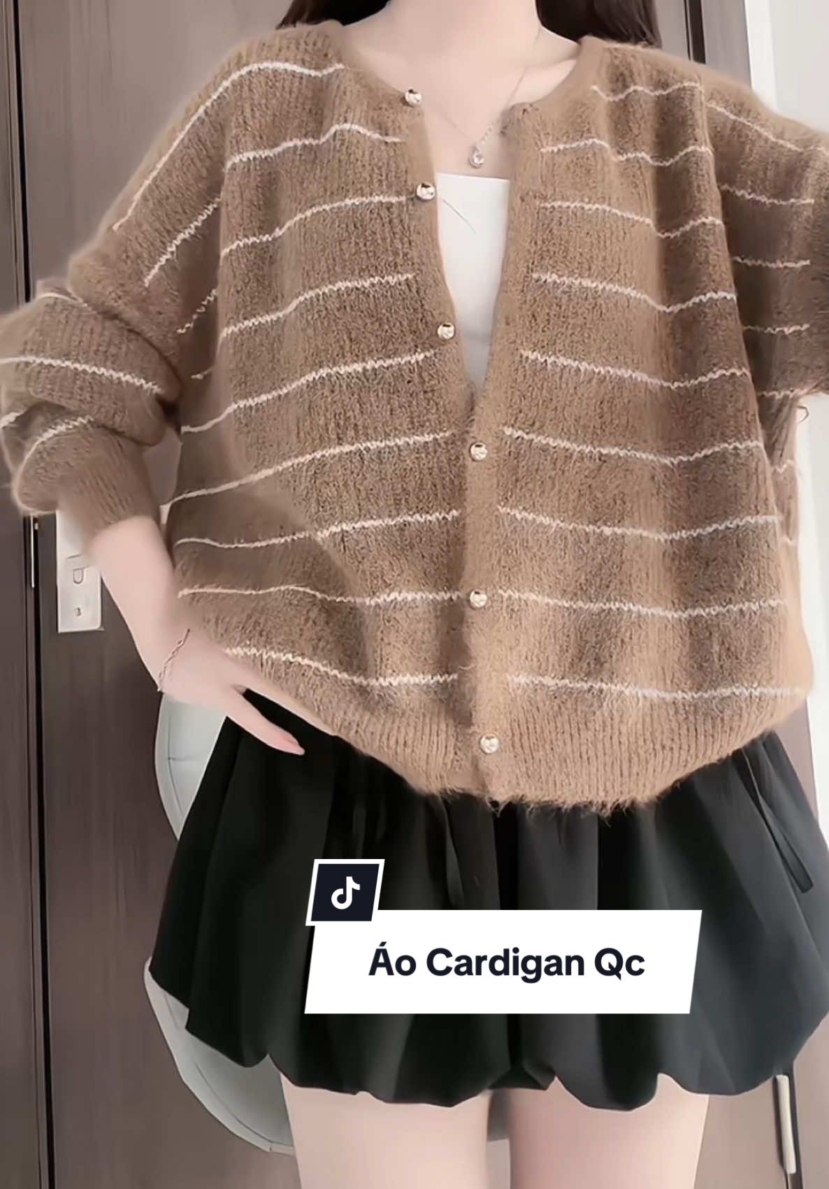 Áo cardigan lông thỏ hàng QC Loại 1 đẹp xỉu nè 🌹#xuhuong #nganthanthien #vairal #aocardigan #havana 
