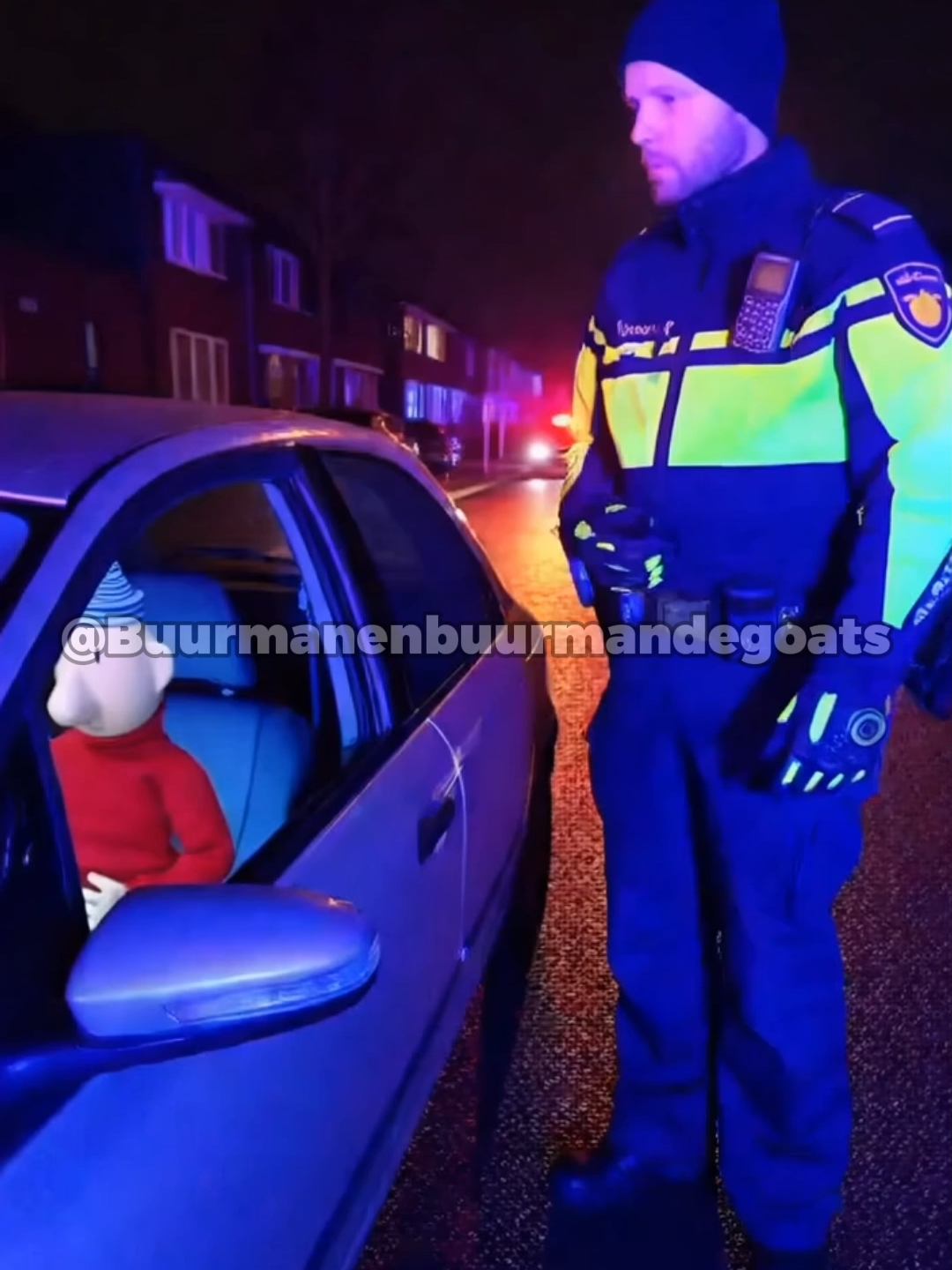 de rode buurman is aangehouden door de politie?! #AI #buurmanenbuurman