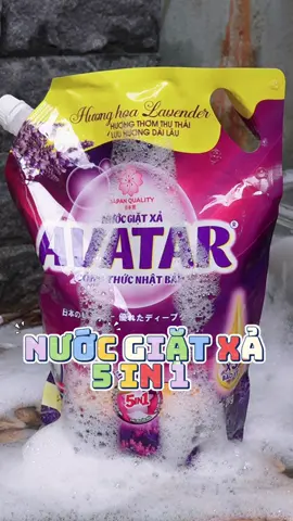 Nước giặt xả 5 in 1 Avatar công thức Nhật Bản tiện lợi, thơm tho mà giá cực phải chăng luôn #avatar #nuocgiatxa #5in1 