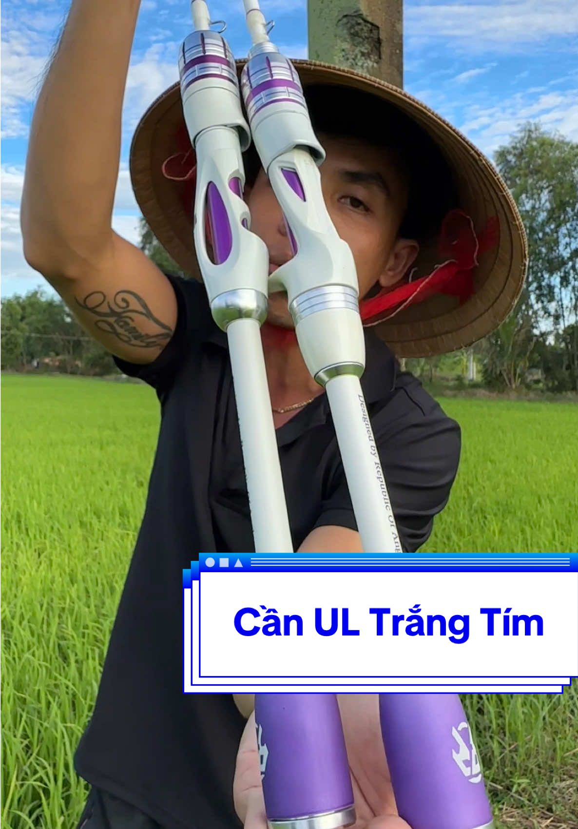 Cần UL Siêu Dẽo Trắng Tím. #hotiendat62 #tiendat62 #tdxu #cancauul #cancaumay 
