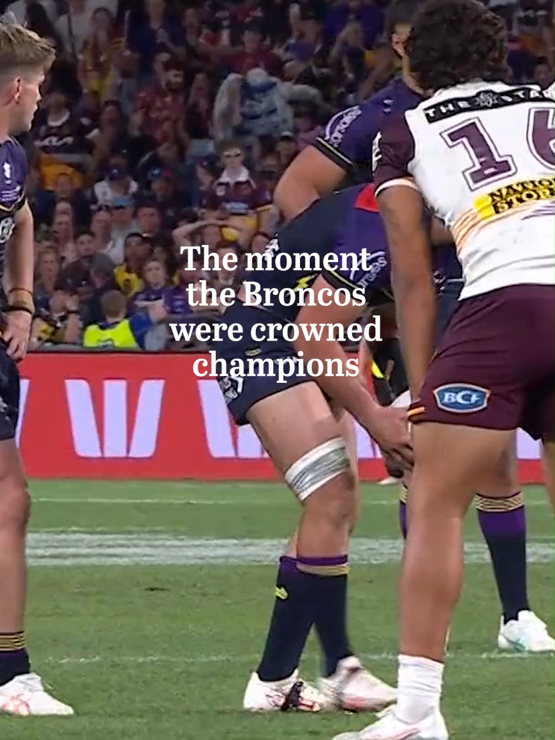 The Brisbane Broncos have won the 2025 NRL grand final. In dramatic circumstances, the Broncos held on as Reece Walsh led his team to victory. They lost Adam Reynolds to a calf strain and Ben Hunt to a concussion, but the Broncos survived to claim their first premiership since 2006. Accor Stadium descends into chaos. It was mostly Broncos fans here today, and now they get the premiership double after Ali Brigginshaw and Tamika Upton led the women to a win earlier in the NRLW final. #broncos #nrl #nrltok #nrltiktok #nrlhighlights #nrledits