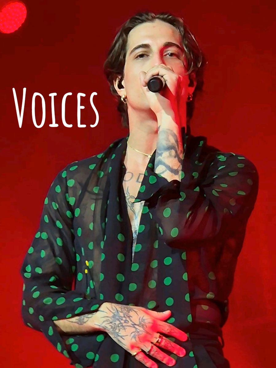 All these voices, they're gonna find me, wherever I go 💫 Zurich - 04.09.25  @Damiano David  #DamianoDavid #Voices #Zurich #FunnyLittleFearsWorldTour #Damiano 