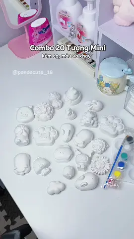 bộ 20 tượng mini tập tô cho bé #pandacute_18 #totuong #dochoi #tuongthachcao #xuhuong 