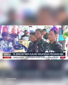 TNI menunjukkan komitmen kuat dalam mendukung program Makan Bergizi Gratis (MBG), salah satu program prioritas nasional Presiden Prabowo Subianto. Ikuti perkembangan berita terbaru lewat pantauan langsung hanya di BTV. Jangan lupa scan ulang TV Digital / Set Top Box kamu: • 44 UHF untuk Bandung • 40 UHF untuk Medan #TNI #MBG #SPPG #DukunganTNI #BTV