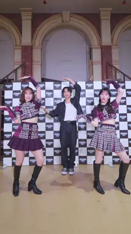 #ROCKY さんとHeavy Rotation🎤🎶 コラボありがとうございました🩷🖤 #라키 @ROCKY さん #下尾みう (Miu Shitao) @なるたお  #八木愛月 (Azuki Yagi) @八木愛月（AKB48）  #ヘビーローテーション