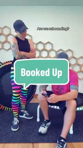 Do you workout with your partner? #rebounderworkout #minitrampolinefitness #schittscreek 