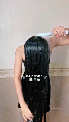 Hair wash 🧖🏻‍♀️🚿🛁 #minmunchuta #มินผมสวย #สระผม #hairwash 