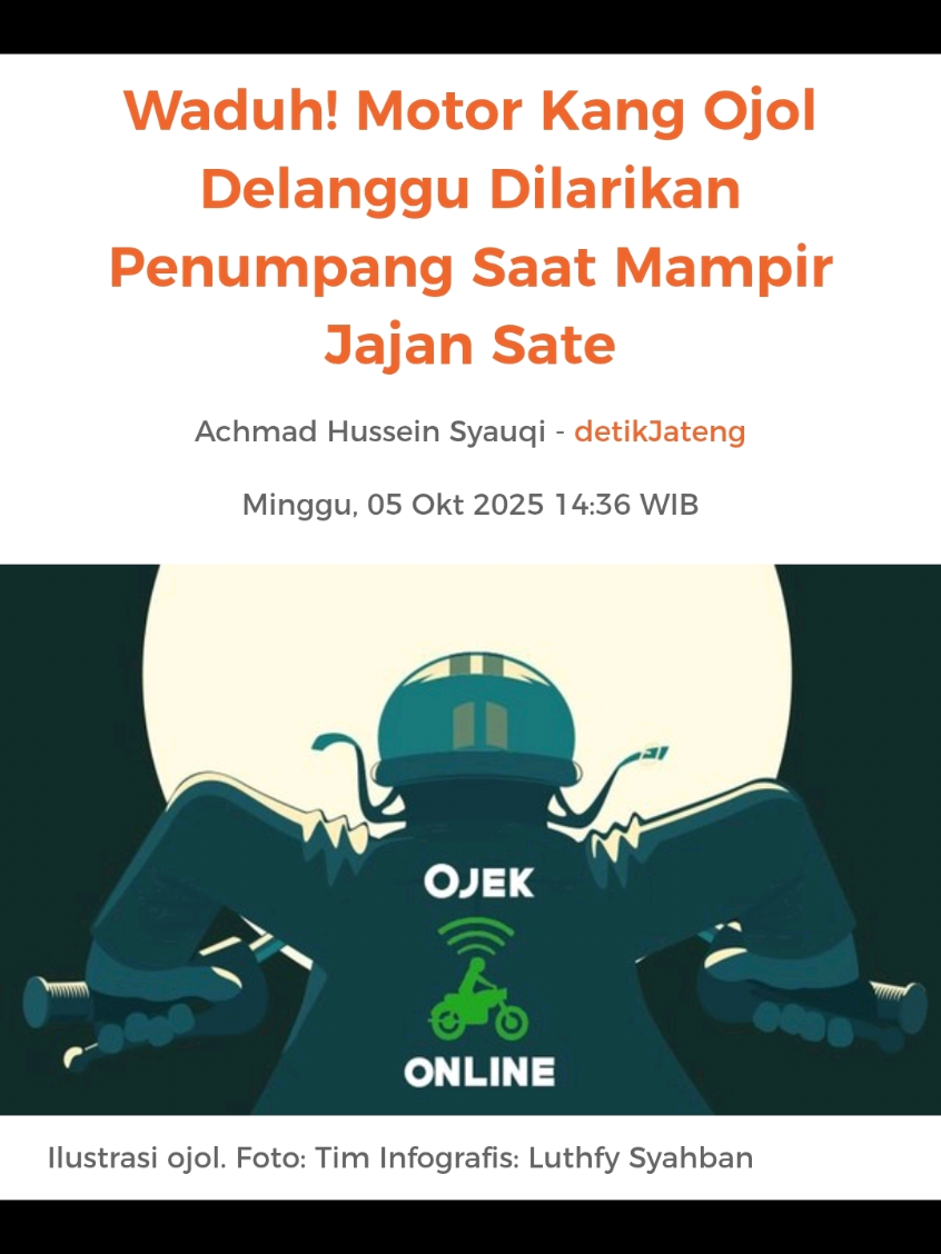 DELANGGU - Sepeda motor jenis Honda Beat milik diver ojek online di Delanggu, Klaten, raib dicuri oleh penumpangnya. Kejadian tersebut viral di media sosial. Peristiwa tersebut diunggah di akun Instagram @infocegatanklaten. Pada unggahan tersebut disertakan video sepeda motor warna biru - hitam nomor polisi AD 6714 QV. Kondisi sepeda motor masih terlihat bagus. Bagian depan bercat biru dengan bodi samping warna hitam dengan strip warna biru. 