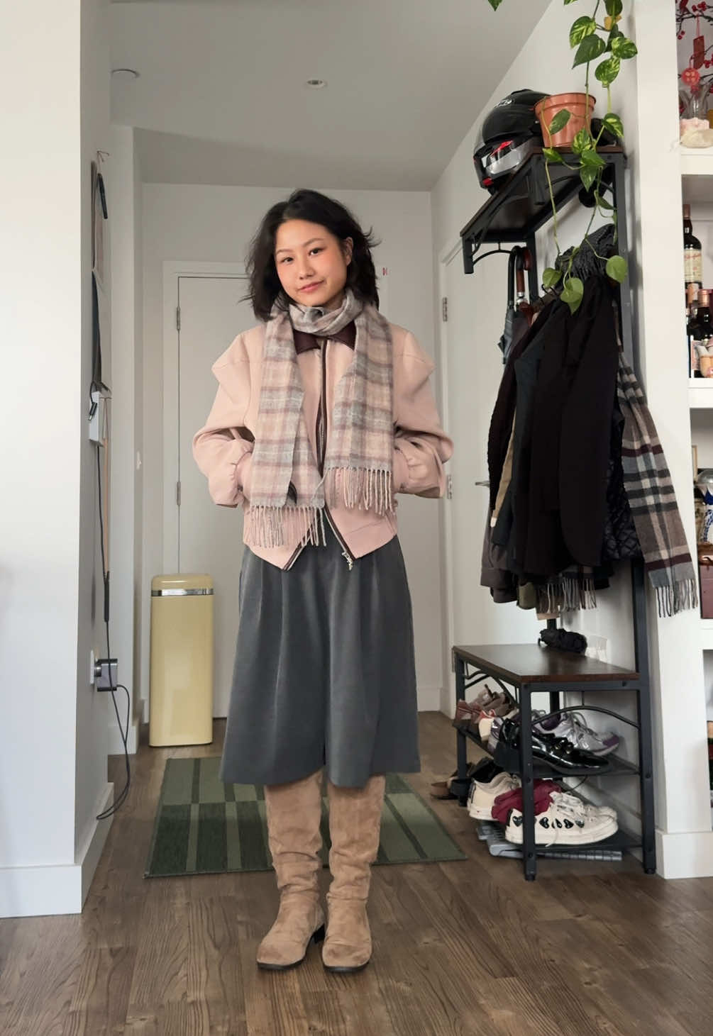 Cosy fallfits🩷🩶🤎 #fallfits #autumnoutfit #falloutfitinspo #falloutfit #autumnstyle 