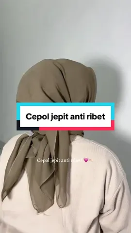 Tutorial cepol jepit jumbo, satset anti ribet! #cepolanhijab #cepoljepit #jepitanrambut #cepolantimelorot 