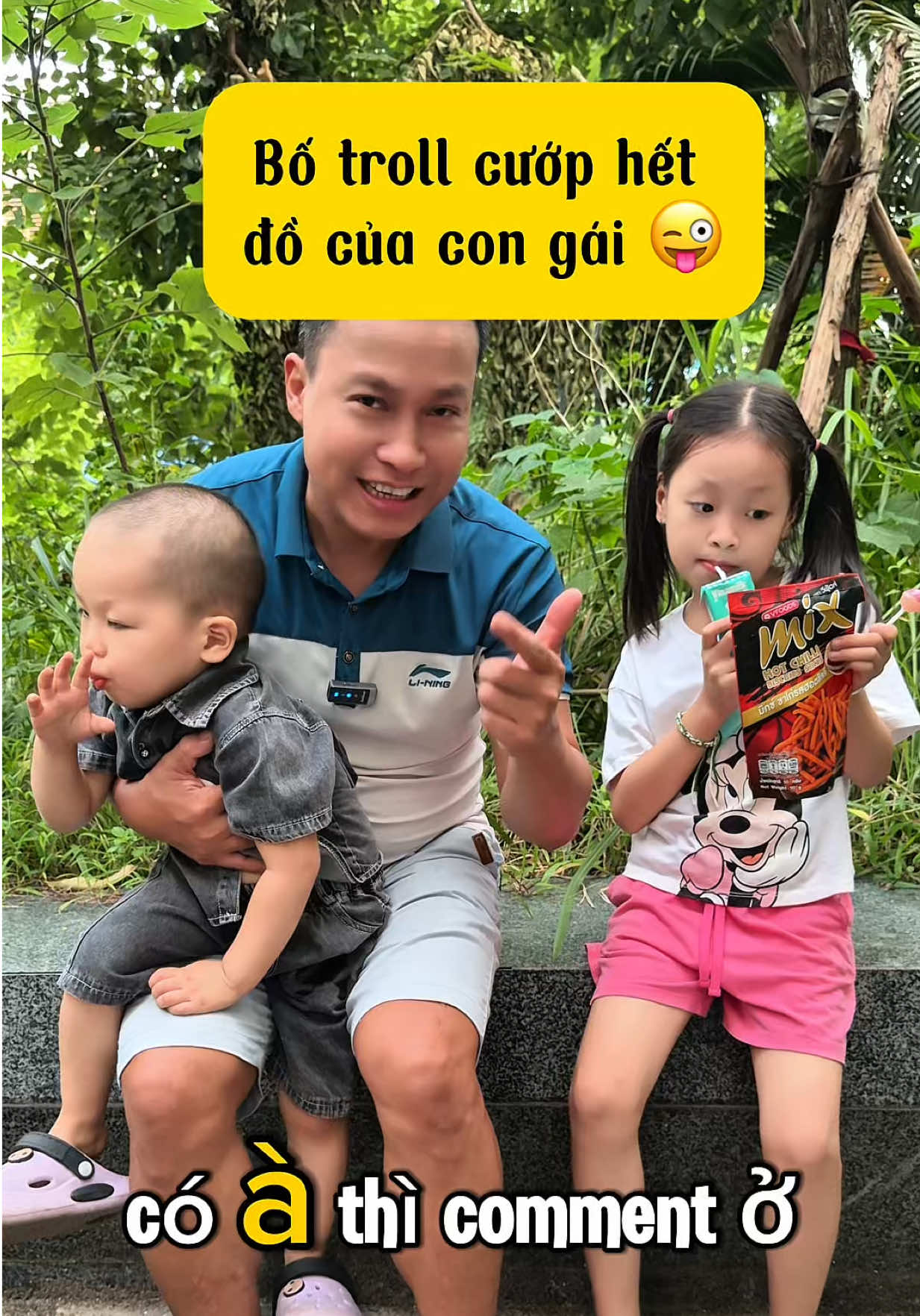 Bố troll cướp hết đồ của con gái 😂. #dochoitiembonhim #troll #trendingtiktok #xuhuong 