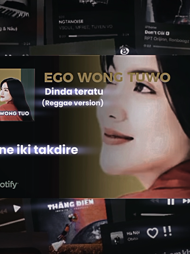 oke woman uwasiik kuhh💃🎧 #lyricsmusic #teamteteg #trendingtiktok #tetegontiktok #coverlagu  egowongtuwo reggae version