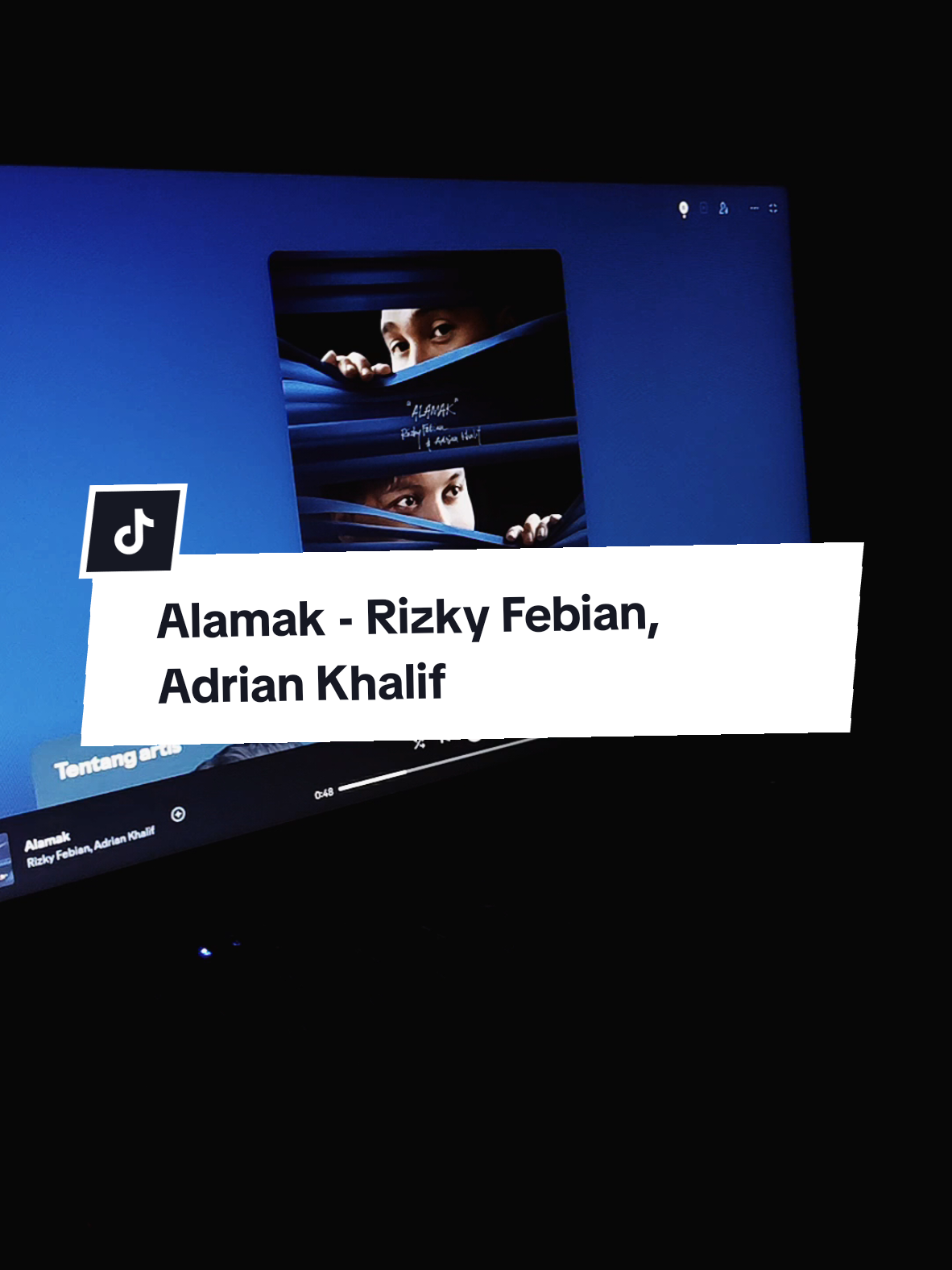 Alamak - Rizky Febian, Adrian Khalif  #Liriklagu #Alamak #Rizkyfebian #Adriankhalif #Spotify 