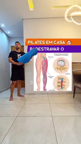 Mini aula pra destravar o nervo ciático! 💪 Movimentos simples pra aliviar a dor que desce da lombar pra perna e soltar o corpo. Já segue para mais dicas de exercícios e bem-estar 😉 #NervoCiatico #PilatesEmCasa #AlivioDaDor #DorNasCostas #BemEstar