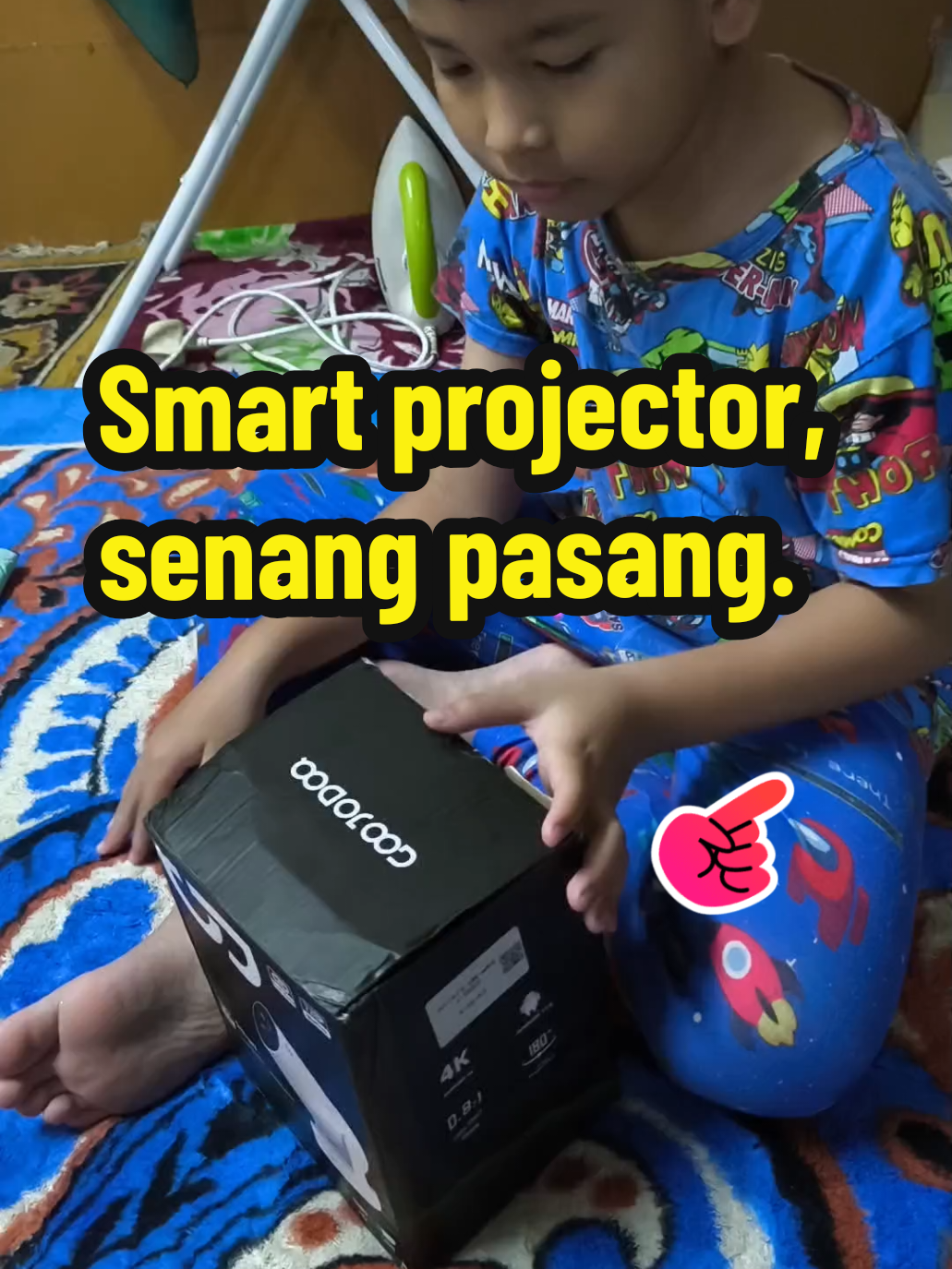 Replying to @lakasikcapatiklc  #smartprojector #hy300ultra #goojodoq #projecter 