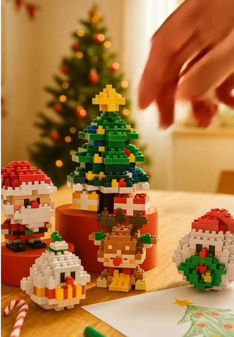 Christmas Santa Claus Building #toy #tiktokshopblackfriday #spotlightfinds #christmas #buildingblocks 