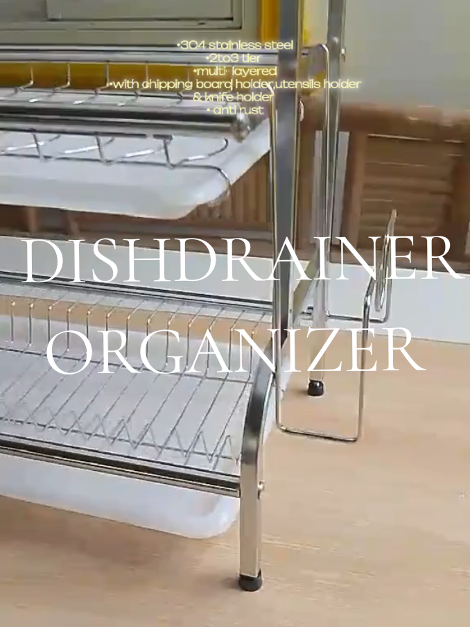 Kung kinakalawang parin yang dish organizer mo sign Nayan para palitan mona!!! #dishdrainer #dishrackorganizer #kitchendesign #304stainlesssteel #dishorganizer 