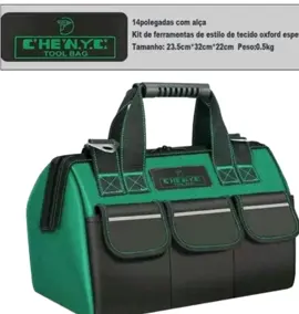 Bolsa de ferramentas forte e durável, feita em lona grossa, portátil e multifuncional. Perfeita para organizar e transportar suas ferramentas! 🛠️#BolsaDeFerramentas #Durável #Portátil #MultiFuncional #Ferramentas