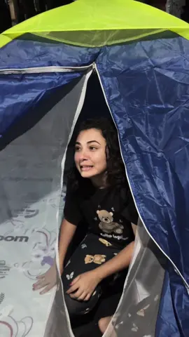 Dormindo na cabana #lindaci 