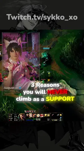 You will NEVER climb as a SUPPORT #sykko #league #leagueoflegends 