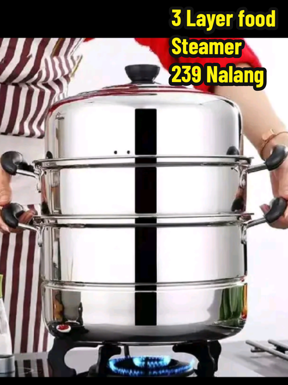 3 Layer Steamer Stainless Steel Cooking Pots 28Cm  #creatorsearchinsights #tasteofrecipeph #fyp ##foodsteamer  #3layerstaimer 