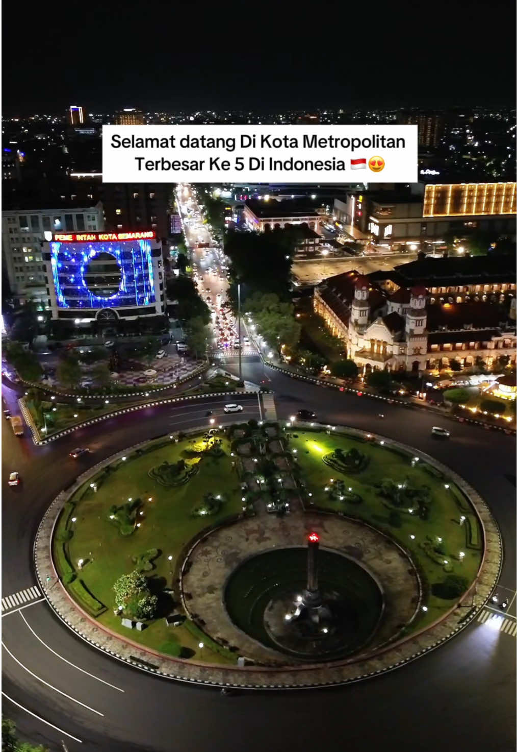 Selamat datang di kota metropolitan terbesar ke 5 di Indonesia. Kota Semarang memiliki citylight yang luar biasa✨😍 • Bagaimana pendapatmu tentang Kota Semarang⁉️ Tulis pendapat dan jawaban kamu di kolom komentar yaa 🙌🏼 Save, komen dan tag teman kalian buat berkunjung ke Semarang✨😉 #citylight #kota #semarang #wisatasemarang #dolansemarang