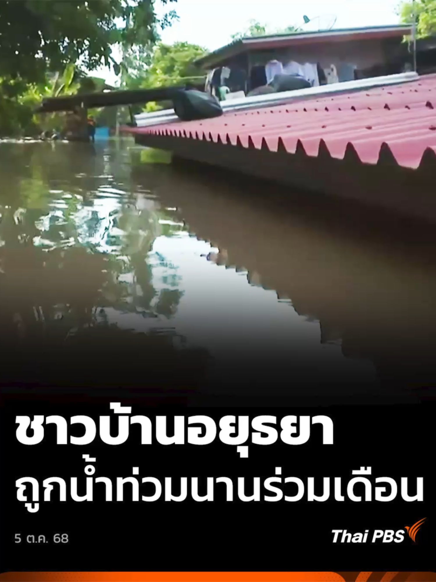ชาวบ้านอยุธยา ถูก #น้ำท่วม นานร่วมเดือน #ThaiPBS #ข่าวค่ำ