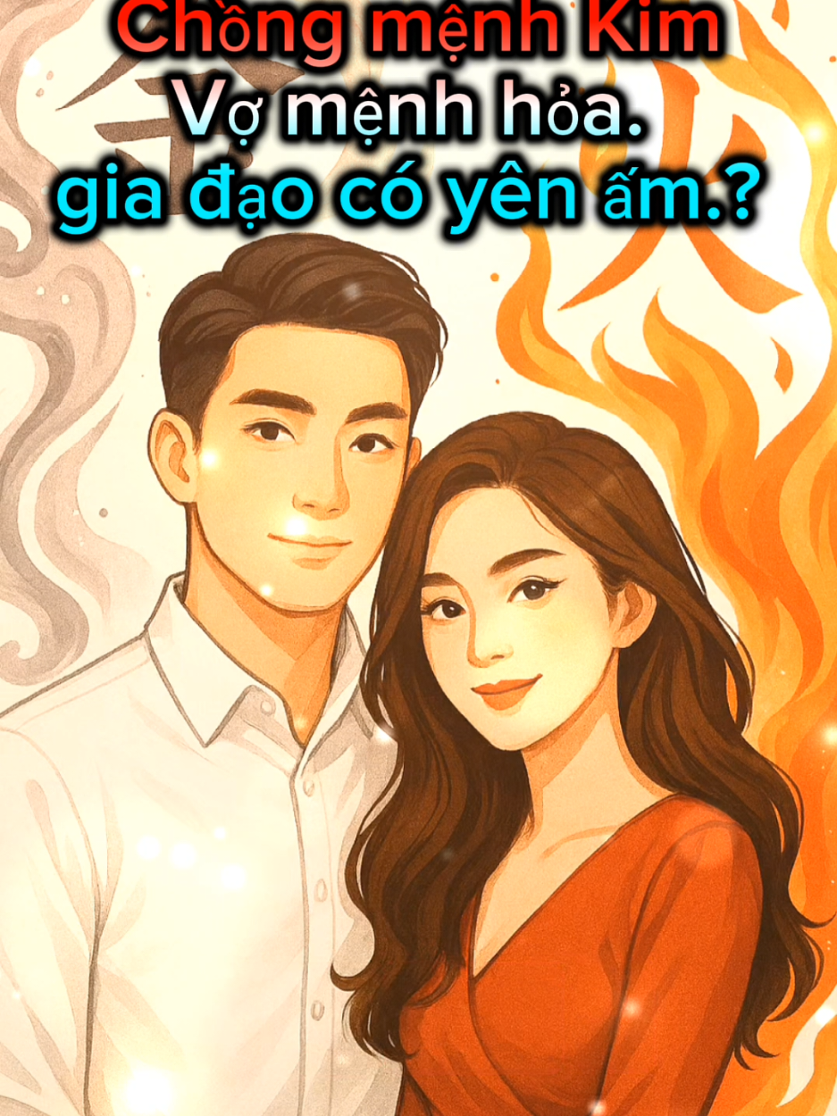 Chồng Kim vợ hỏa.  #phongthuyvochong #xuhuong #vatphamphongthuy #viral #