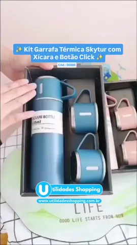 A única que te acompanha 24h! ☕❄️ Garrafa Térmica Skytur: 100% Inox, e a tampa vira xícara! Perfeita para quem ama aventuras e viagens. Mantenha seu café quentinho ou sua água gelada por dias! Garanta a sua! ➡️ #GarrafaParaViagem #Aventura