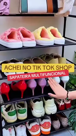 Esse incrível rack sapateira vai te surpreender #rack #sapateira #calçados #organizacao 