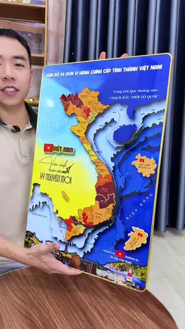 Tranh gỗ tráng gương 5D Bản đồ Việt Nam Cao Cấp #tranhbandovietnam #bandovietnam 