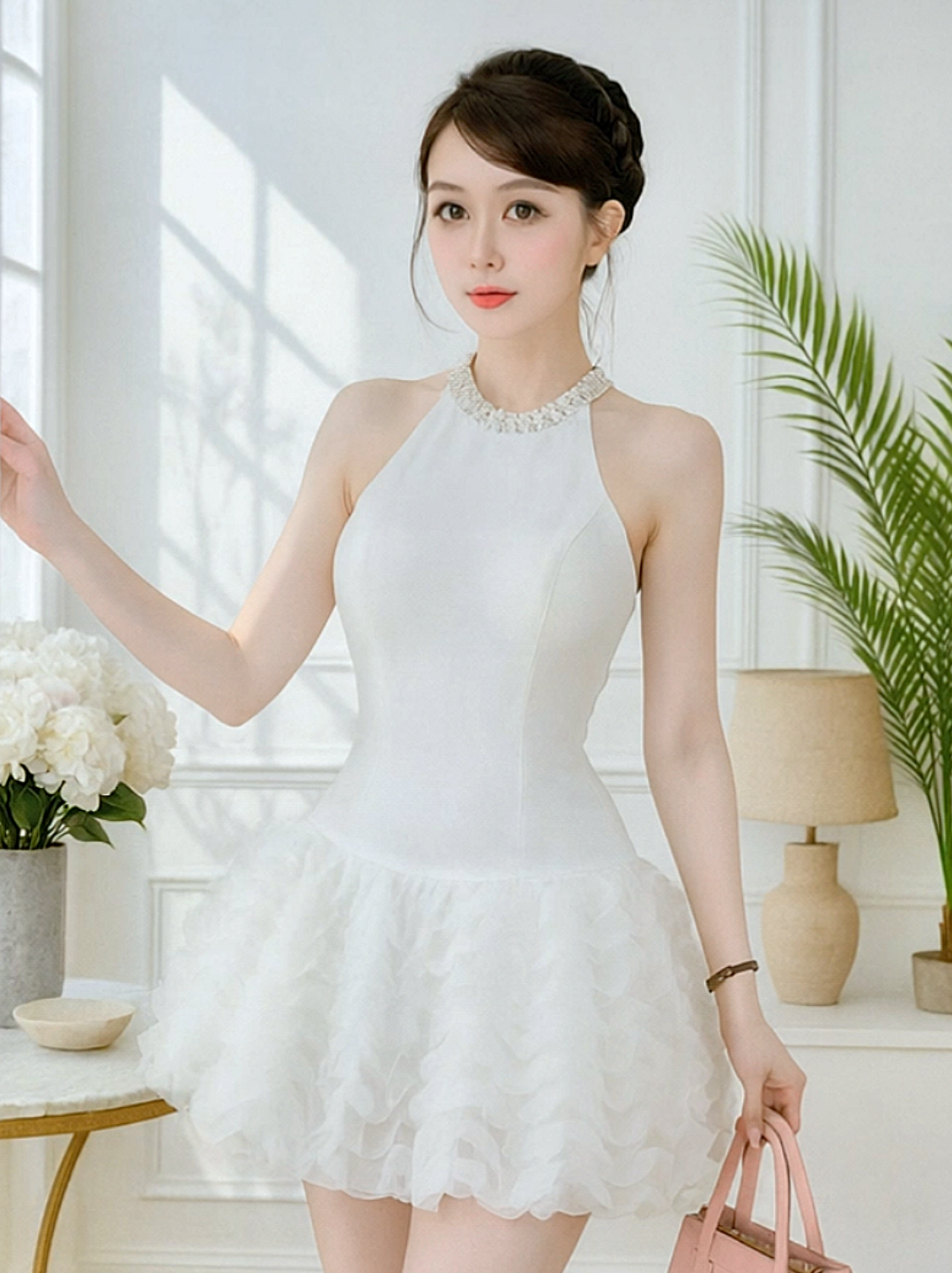 👜🌼 “Nếu bạn yêu thích phong cách cổ điển thanh lịch thì chắc chắn không thể bỏ lỡ chiếc váy này 👑✨”  #thoitrangnu #thoitrang #vaydutiecsangchanh #vaydutiec #xuhuongtiktok 