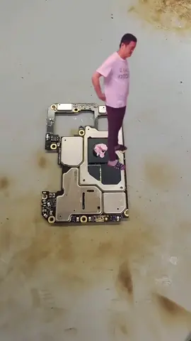 The happiness of a phone repairman.