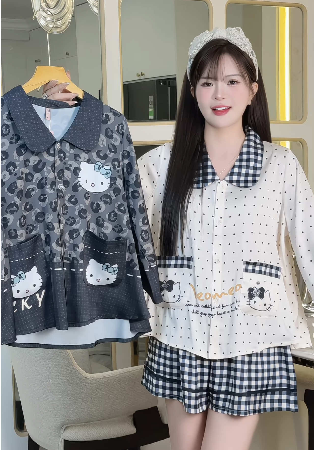 Đồ Bộ Đùi Tay Lỡ Hai Túi Lụa Latin #champhanriview #pijama 