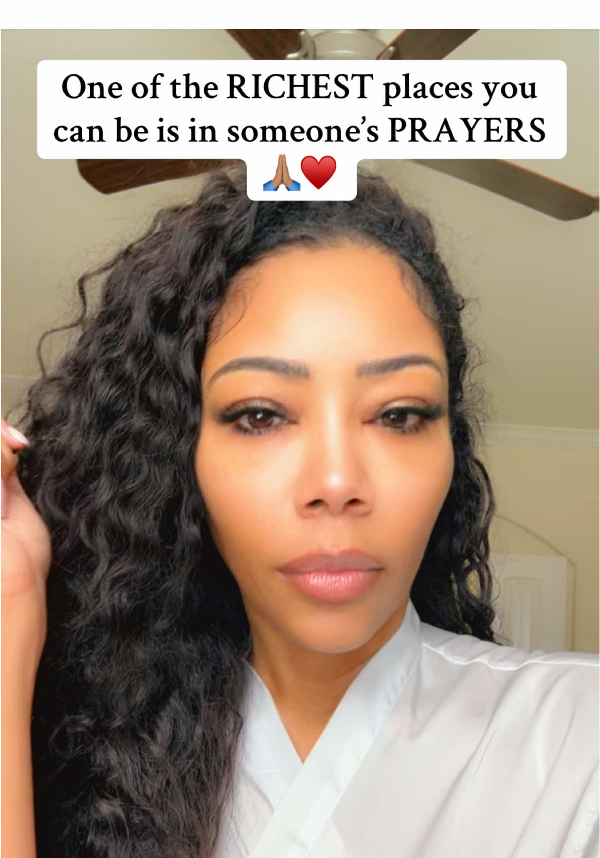 One of the RICHEST places you can be is in someone’s PRAYERS 🙏🏽♥️ #pray #prayer #genuinelove #christian #God  