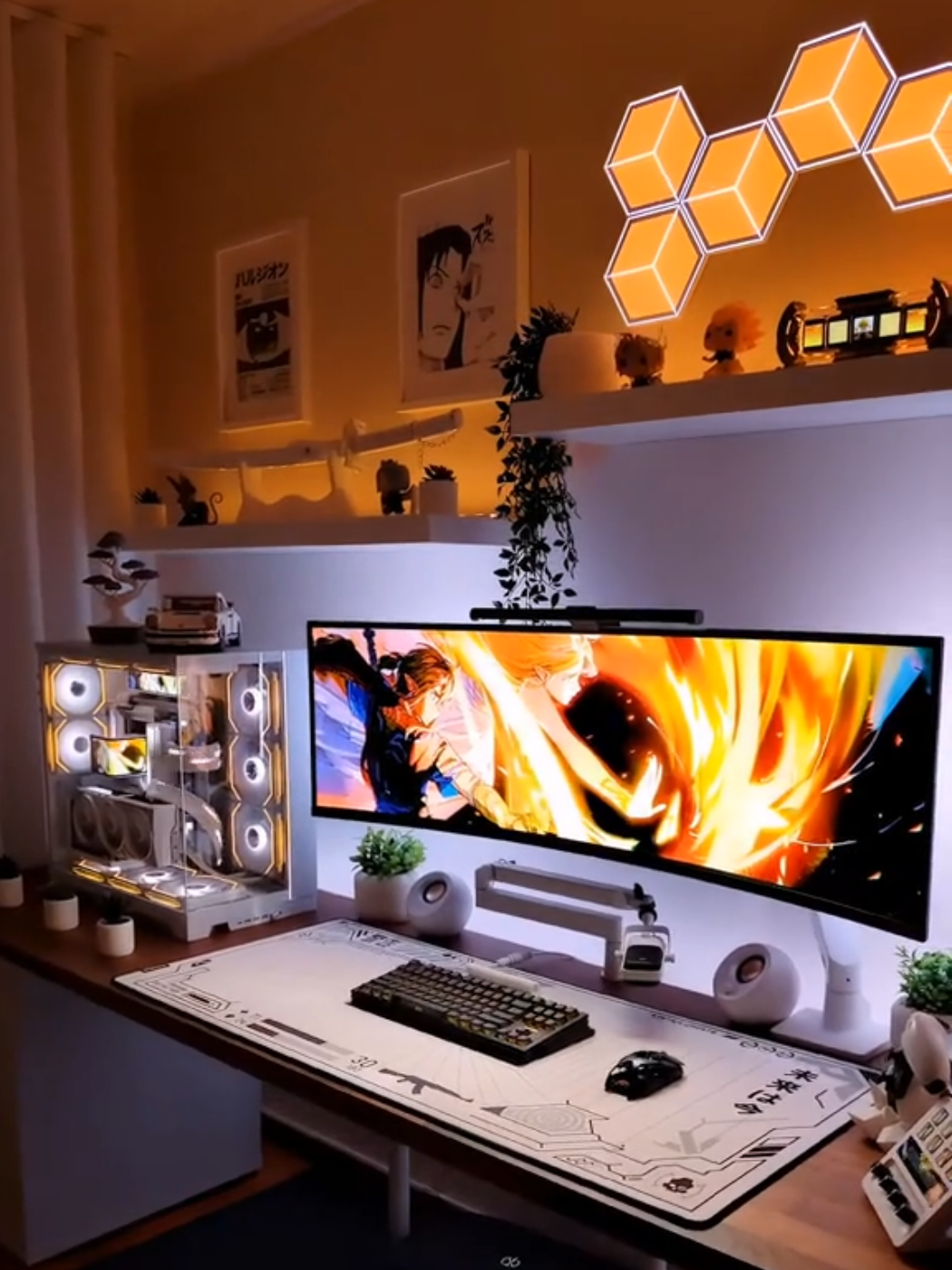 My gaming setup! #gaming#fy#custompc#GamingSetup 