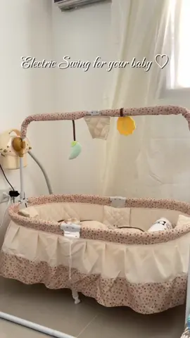 Electric Cradle for your little one’s 🤍 Highly recommend! #electriccradle #electricswingcradle #electricswing 